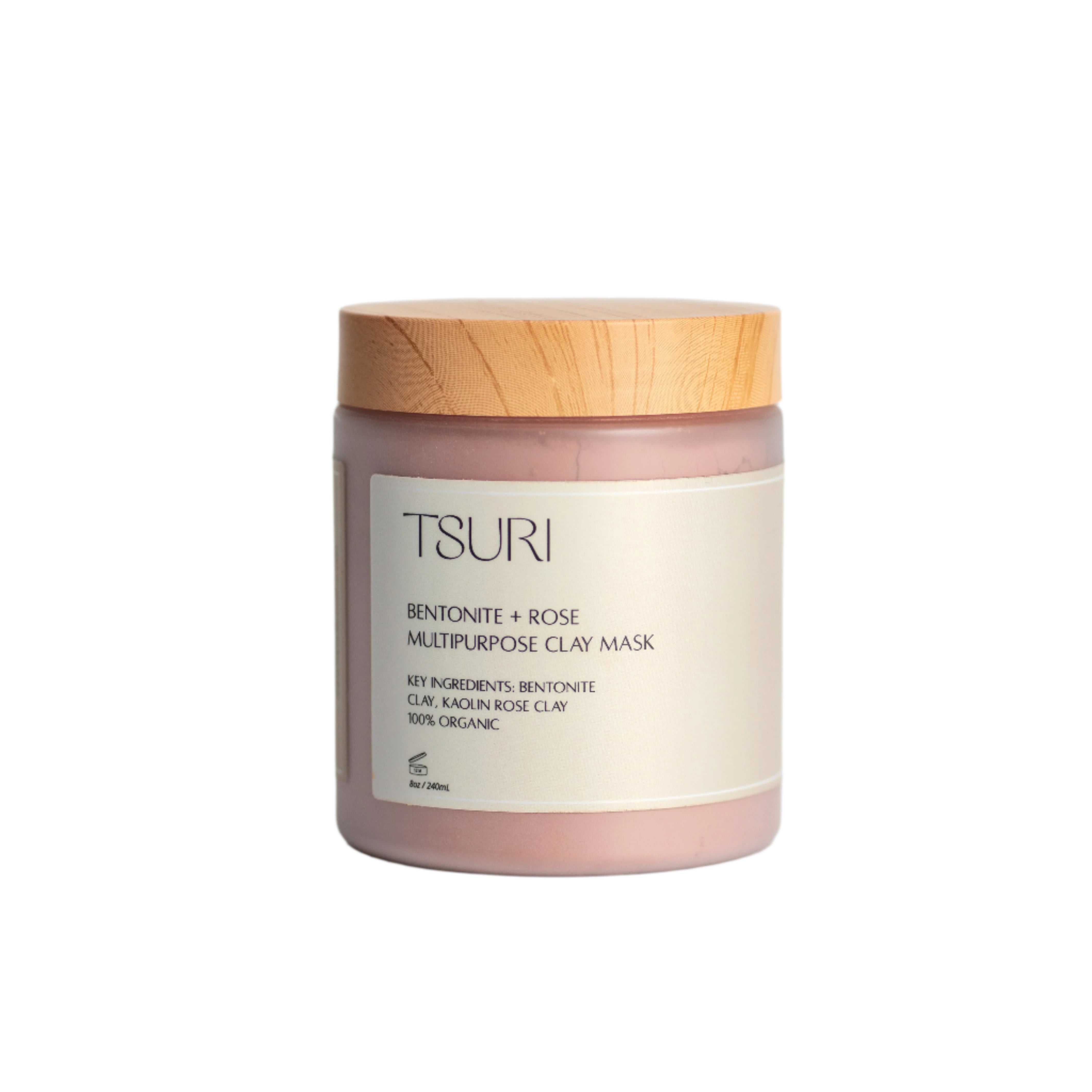 Bentonite + Rose Clay Mask in a jar, smoothes and revitalizes skin and scalp with natural clays and essential oils.